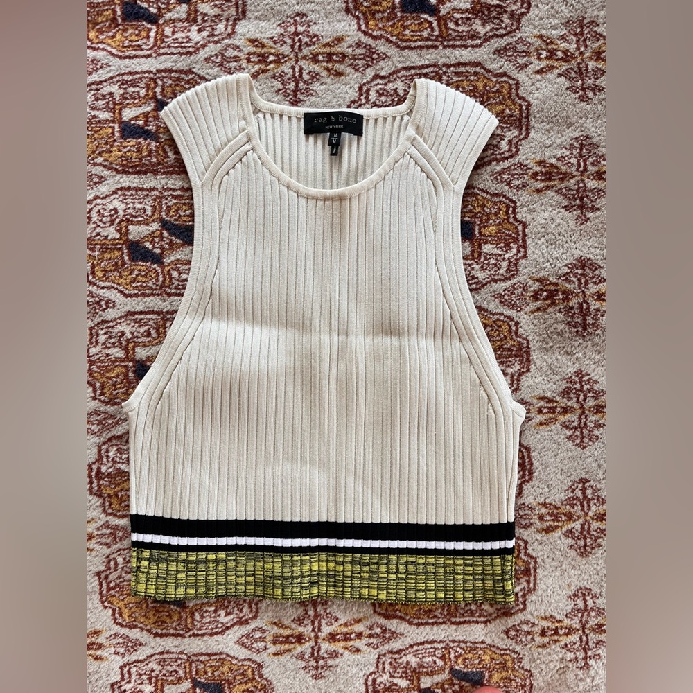 Rag & bone sleeveless crop top